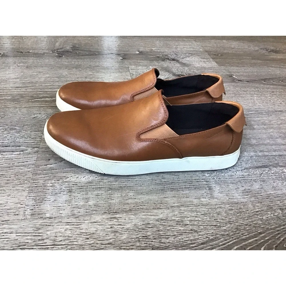 Cole Haan C33796 Mens Size 9.5 M Nantucket 2.0 Slip on Casual Shoes British Tan